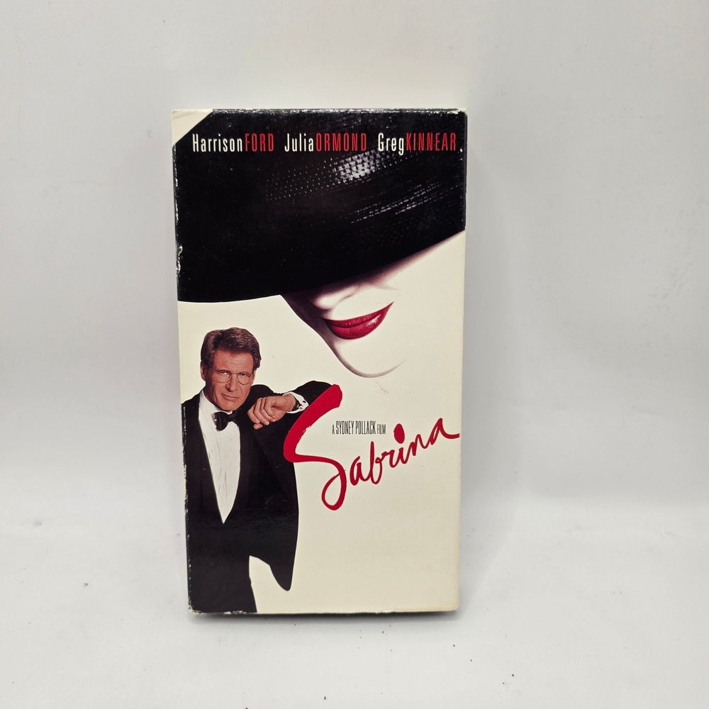 Paramount‎ Sabrina VHS Movie Harrison Ford Julia Ormond 1995 RomCom Vintage Film